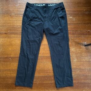 Under Armour Men’s Black Dress Slacks 42x34 Stretch Excellent Condition